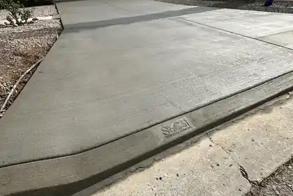 Concrete driveway replacement project